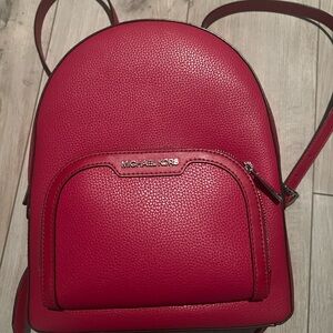 Michael Kors Cherry Red Backpack